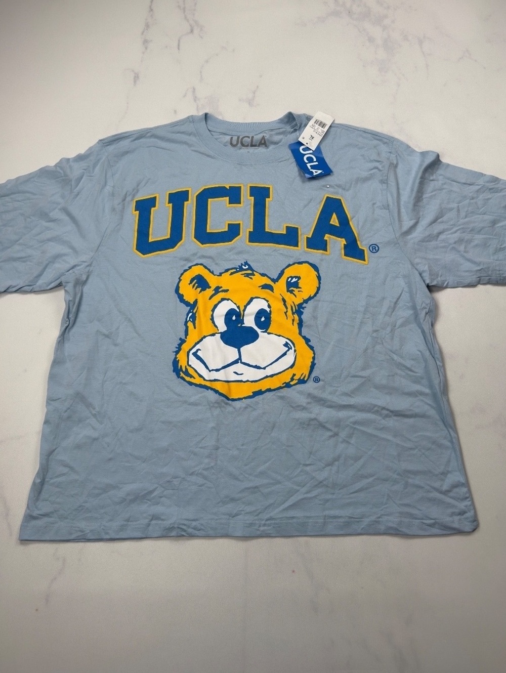 UCLA T-Shirt Light Blue Vintage Collegiate Graphic - Mens XL NWT